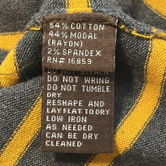 J. McLaughlin Women's Gray/Yellow/Navy Long Sleeve Striped Sweater Size M - Picture 9 of 10